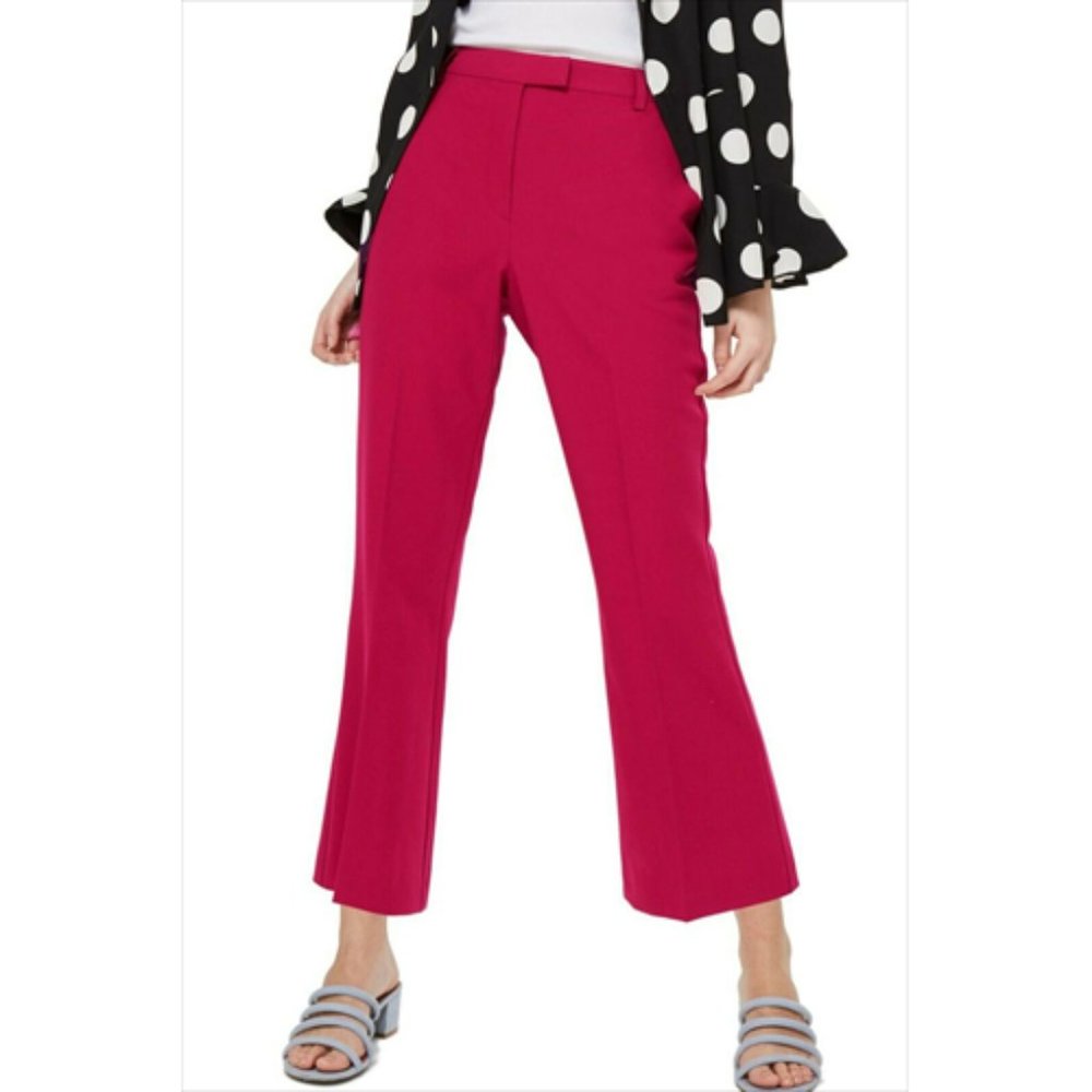 TOPSHOP NEW Rust Slim Kick Cropped Flare Pant